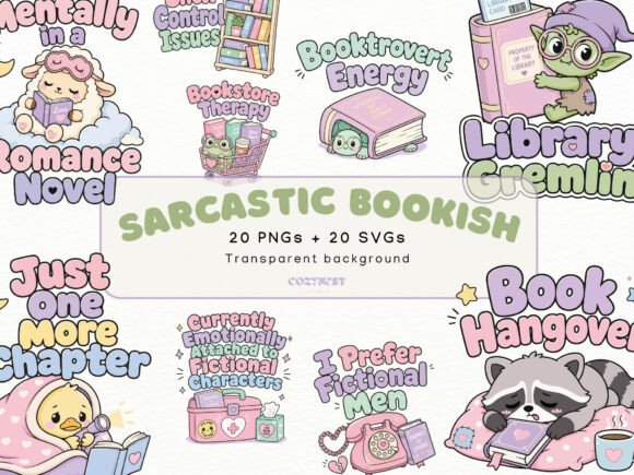 Download Sarcastic Bookish Cliparts, Cute Humor - Art Collection