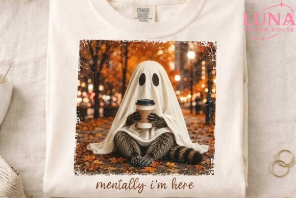 Download Ghost with Coffee Autumn PNG Clipart - Art Collection