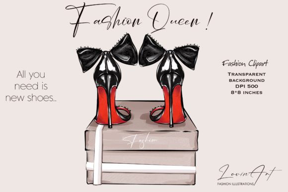 Download Fashion Shoes Clipart, High Hills Print - Art Collection