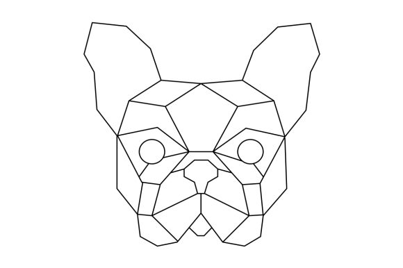 Download Polygon Dog Head Line Art - Art Collection