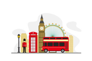 Download London Flat Design Illustration - Flat design Collection