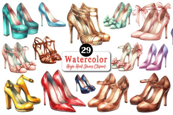 Download High Heel Shoes Clipart Bundle - Art Collection